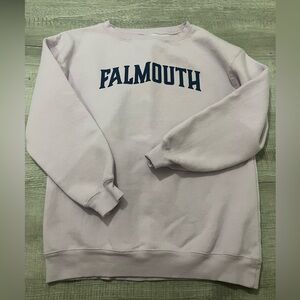 Womens Light Purple Falmouth Crewneck Sweatshirt Size Small